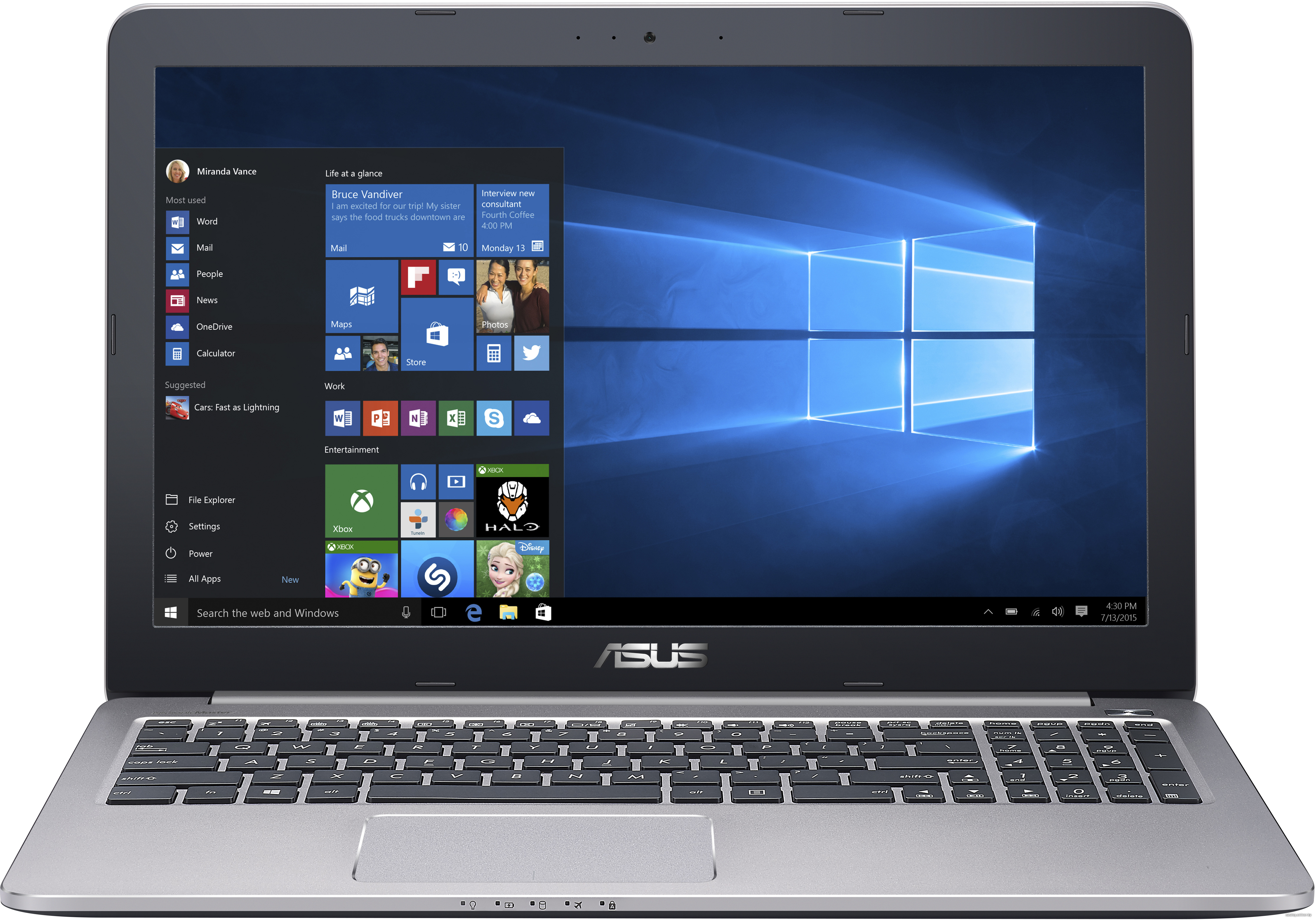 Замена жесткого диска ASUS K501UQ-DM036T